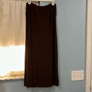 Dark brown skirt